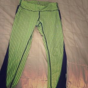 Neon Nike running leggings